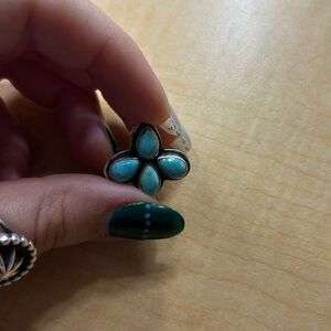 Stamped .925 Turquoise Earrings